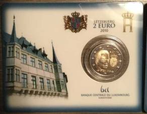 2 Euro Luxemburg 2010 Wappen / Coincard