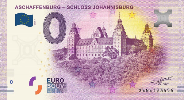 0 Euro Aschaffenburg Schloss Johannisburg 2020 - Musternummer