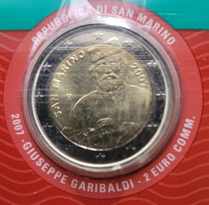 2 Euro San Marino 2007 - 200. Geburtstag Giuseppe Garibaldi