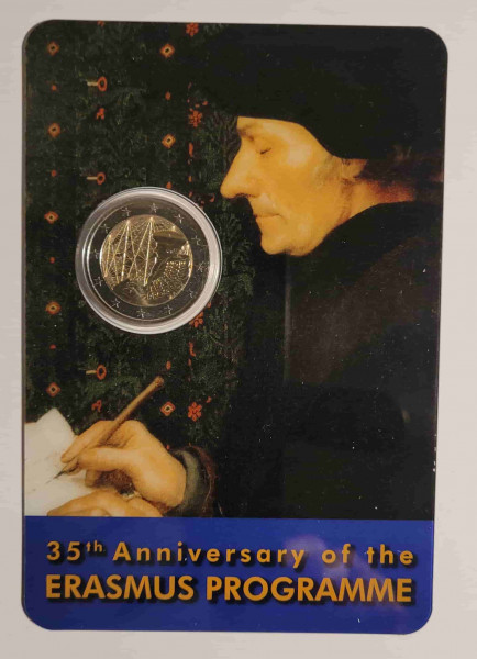 2 Euro Malta 2022 - 35 Jahre Erasmus Programm / programme - Coincard