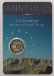 2 Euro Andorra 2014 Europarat - BU