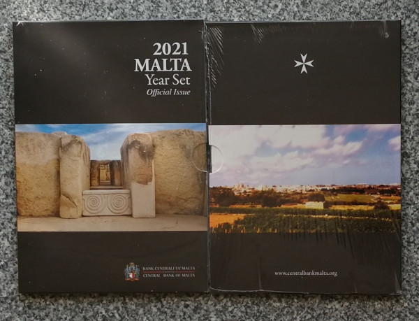 Euro KMS Malta 2021 BU - Motiv Tarxien Tempel