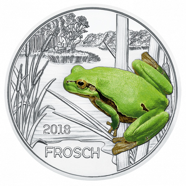 3 Euro Tiertaler Frosch 2018
