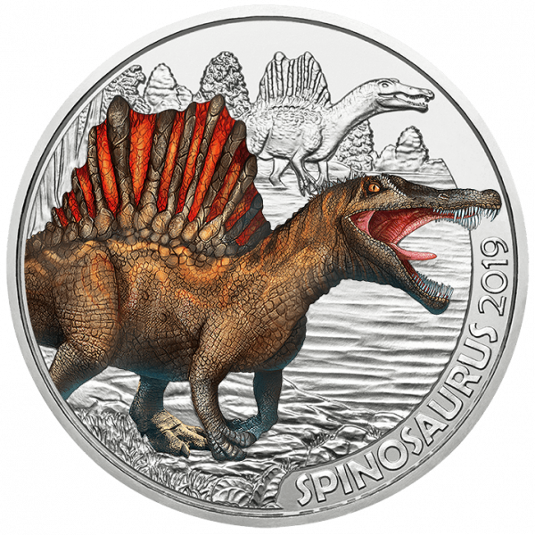 3 Euro Tiertaler Spinosaurus 2019 - Super Saurier
